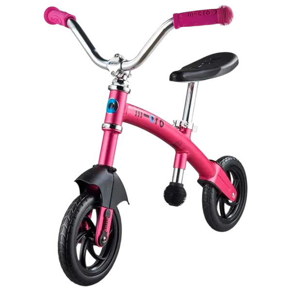 Bicicletă fără pedale Micro G-Bike Chopper Deluxe 7.8"   / Pink Black photo 1 Bicicletă fără pedale Micro G-Bike Chopper Deluxe 7.8"   / Pink Black photo 1
