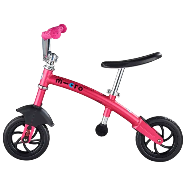 Bicicletă fără pedale Micro G-Bike Chopper Deluxe 7.8"   / Pink Black photo 2 Bicicletă fără pedale Micro G-Bike Chopper Deluxe 7.8"   / Pink Black photo 2