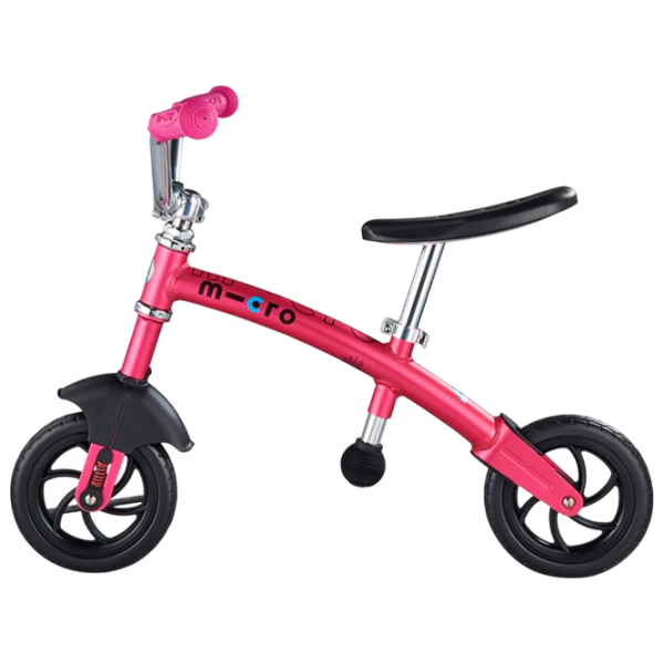 Bicicletă fără pedale Micro G-Bike Chopper Deluxe 7.8"   / Pink Black photo 2 Bicicletă fără pedale Micro G-Bike Chopper Deluxe 7.8"   / Pink Black photo 2