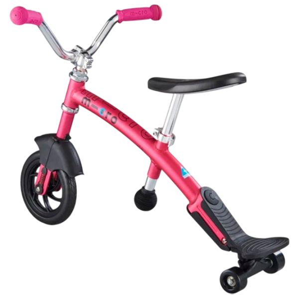Bicicletă fără pedale Micro G-Bike Chopper Deluxe 7.8"   / Pink Black photo 3 Bicicletă fără pedale Micro G-Bike Chopper Deluxe 7.8"   / Pink Black photo 3