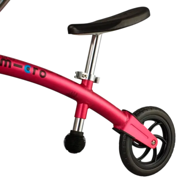 Bicicletă fără pedale Micro G-Bike Chopper Deluxe 7.8"   / Pink Black photo 5 Bicicletă fără pedale Micro G-Bike Chopper Deluxe 7.8"   / Pink Black photo 5