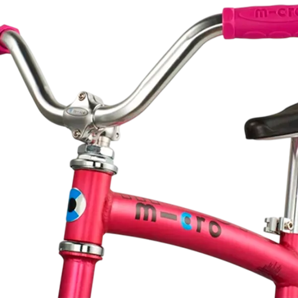 Bicicletă fără pedale Micro G-Bike Chopper Deluxe 7.8"   / Pink Black photo 6 Bicicletă fără pedale Micro G-Bike Chopper Deluxe 7.8"   / Pink Black photo 6