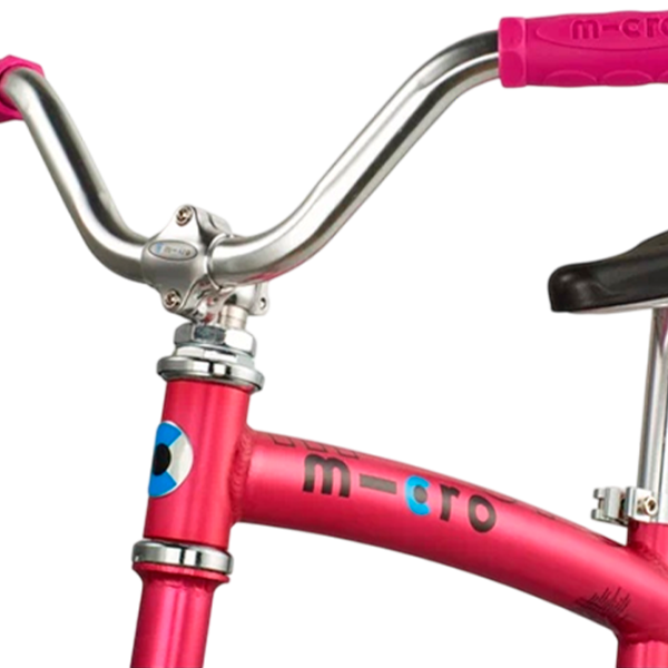 Bicicletă fără pedale Micro G-Bike Chopper Deluxe 7.8"   / Pink Black photo 6 Bicicletă fără pedale Micro G-Bike Chopper Deluxe 7.8"   / Pink Black photo 6