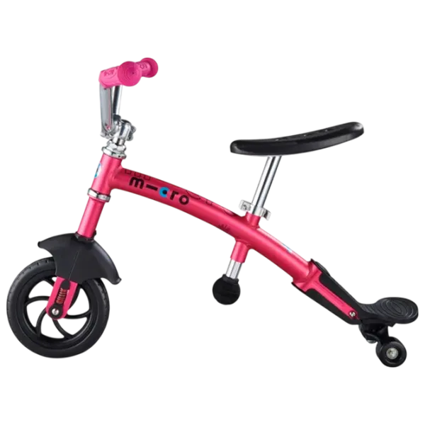 Bicicletă fără pedale Micro G-Bike Chopper Deluxe 7.8"   / Pink Black photo 8 Bicicletă fără pedale Micro G-Bike Chopper Deluxe 7.8"   / Pink Black photo 8
