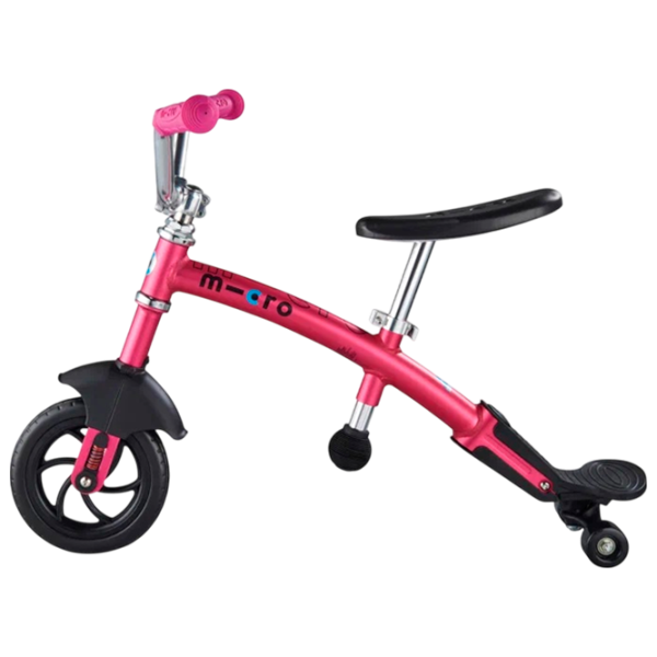 Bicicletă fără pedale Micro G-Bike Chopper Deluxe 7.8"   / Pink Black photo 8 Bicicletă fără pedale Micro G-Bike Chopper Deluxe 7.8"   / Pink Black photo 8