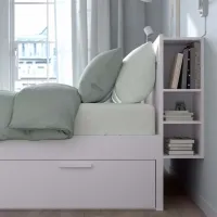 Кровать Ikea Brimnes Luroy 160 x 200 см / ЛДСП / Белый photo 4