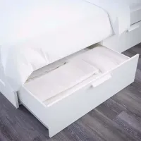 Кровать Ikea Brimnes Luroy 160 x 200 см / ЛДСП / Белый photo 5