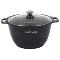 Кастрюля Kukmara КМТИ42А 4л Алюминий / Черный