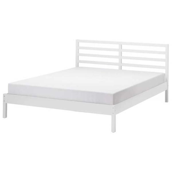 Кровать Ikea Hemnes 160 x 200 см / Шпон / Белый photo 1
