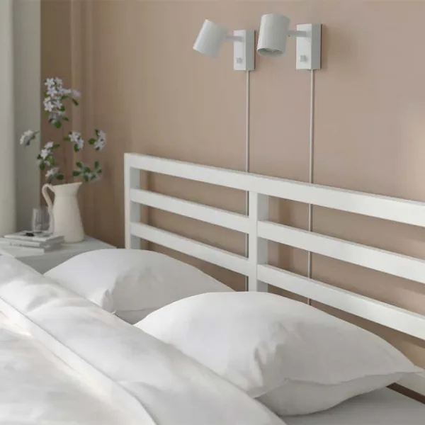 Кровать Ikea Hemnes 160 x 200 см / Шпон / Белый photo 6