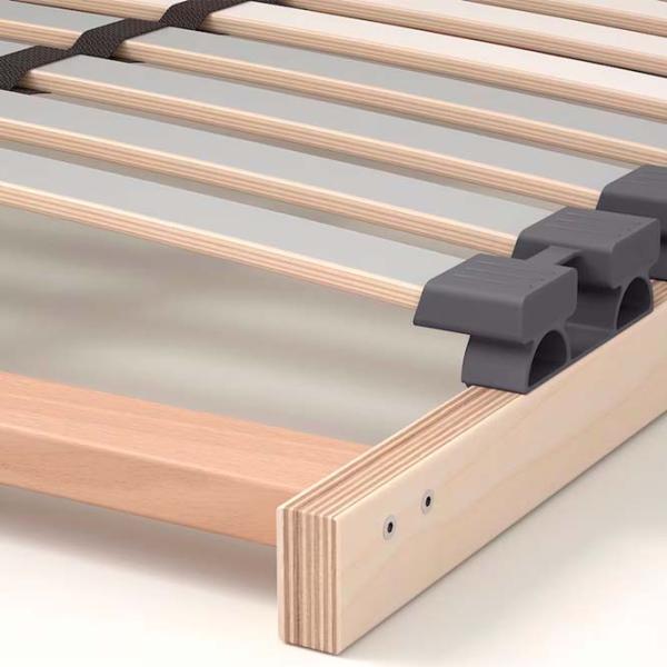 Кровать Ikea Malm/Lonset 4 180 x 200 см / Шпон / Дуб белёный photo 9