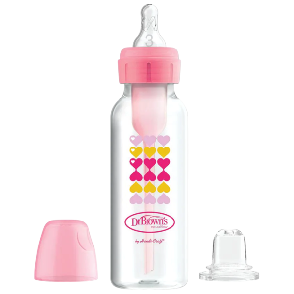 Biberon Dr. Brown's Options+ Pentru fetițe / 0.27l / Pink photo 1