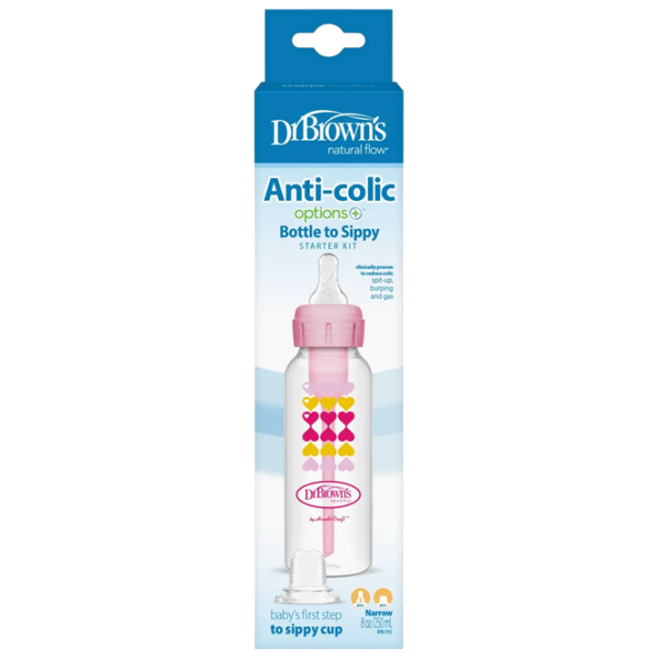 Biberon Dr. Brown's Options+ Pentru fetițe / 0.27l / Pink photo 3