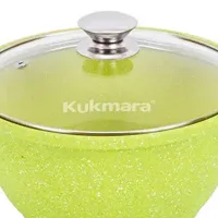 Кастрюля Kukmara К21TSL 2л Алюминий / Лаймовый photo 3