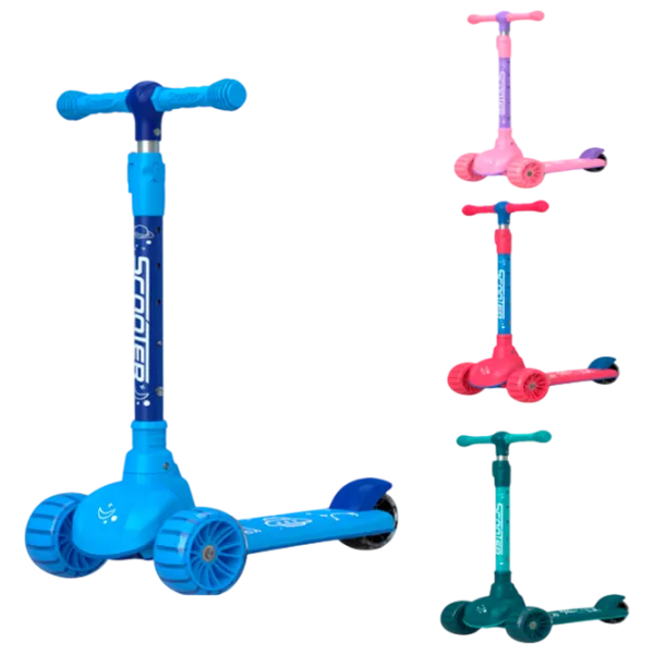 Trotinetă pentru copii cu trei roți Scooter BW603 (BW603) 50 kg/ Multicolor photo 1 Trotinetă pentru copii cu trei roți Scooter BW603 (BW603) 50 kg/ Multicolor photo 1