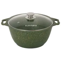 Кастрюля Kukmara К31TSML 3л Алюминий / Зеленый