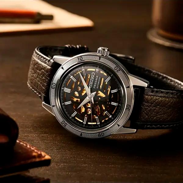 Ceas de mână pentru bărbați Seiko SSA461J1 Mecanic / 40 mm photo 5