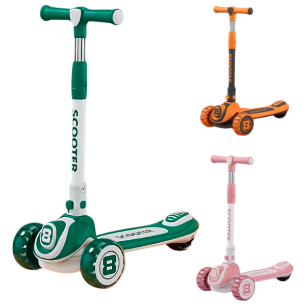 Trotinetă pentru copii cu trei roți Scooter BW668 (BW668) 50 kg/ Multicolor photo 1 Trotinetă pentru copii cu trei roți Scooter BW668 (BW668) 50 kg/ Multicolor photo 1