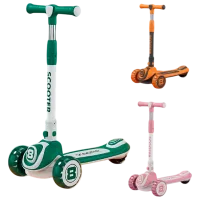 Детский трёхколёсный самокат Scooter BW668 (BW668) 50 кг/ Разноцветный