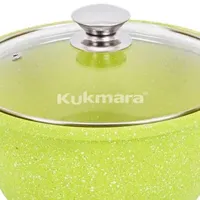 Кастрюля Kukmara К31TSL 3л Алюминий / Лаймовый photo 3