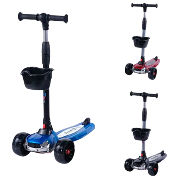 Trotinetă pentru copii cu trei roți Scooter 2100004-6P (2100004-6P) 50 kg/ Multicolor photo 1