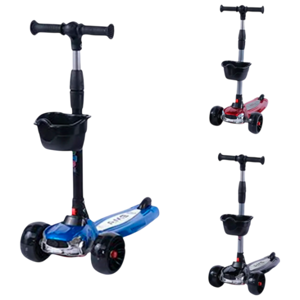 Trotinetă pentru copii cu trei roți Scooter 2100004-6P (2100004-6P) 50 kg/ Multicolor photo 1