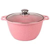 Кастрюля Kukmara К41TSR 4л Алюминий / Розовый
