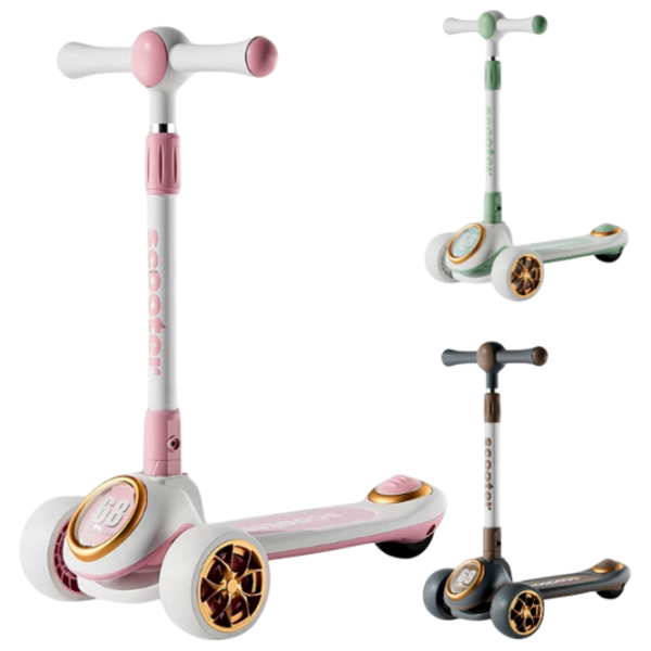 Trotinetă pentru copii cu trei roți Scooter BW618 (BW618) 50 kg/ Multicolor photo 1 Trotinetă pentru copii cu trei roți Scooter BW618 (BW618) 50 kg/ Multicolor photo 1