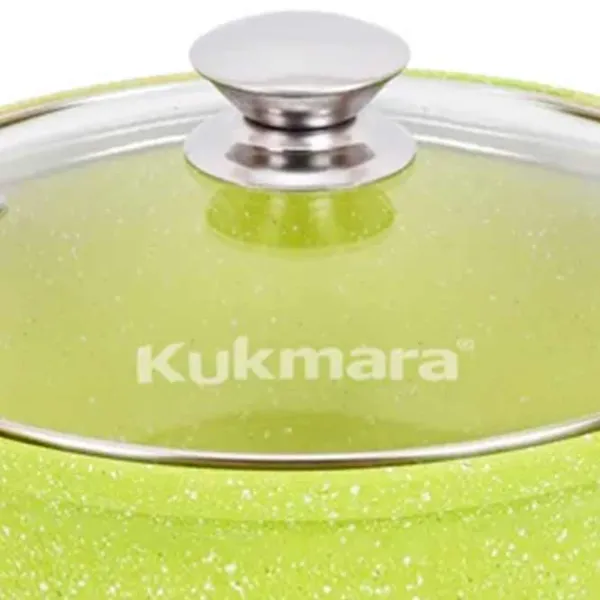 Кастрюля Kukmara K41TSL 4л Алюминий / Лаймовый photo 3