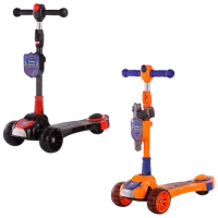 Trotinetă pentru copii cu trei roți Scooter 2610001-6P (2610001-6P) 50 kg/ Multicolor