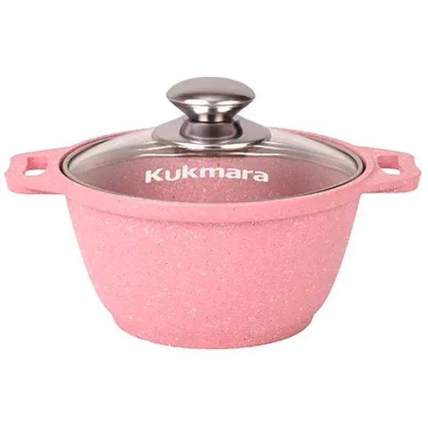 Кастрюля Kukmara К11TSR 1л Алюминий / Розовый photo 1