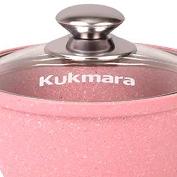 Кастрюля Kukmara К11TSR 1л Алюминий / Розовый photo 2