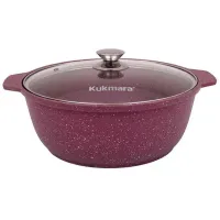 Кастрюля Kukmara Ж41TSM 4л Алюминий / Пурпурный