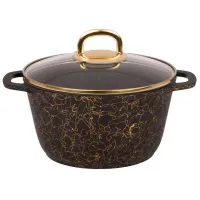 Кастрюля Kukmara КЧЗ25А 2.5л Алюминий / Черный