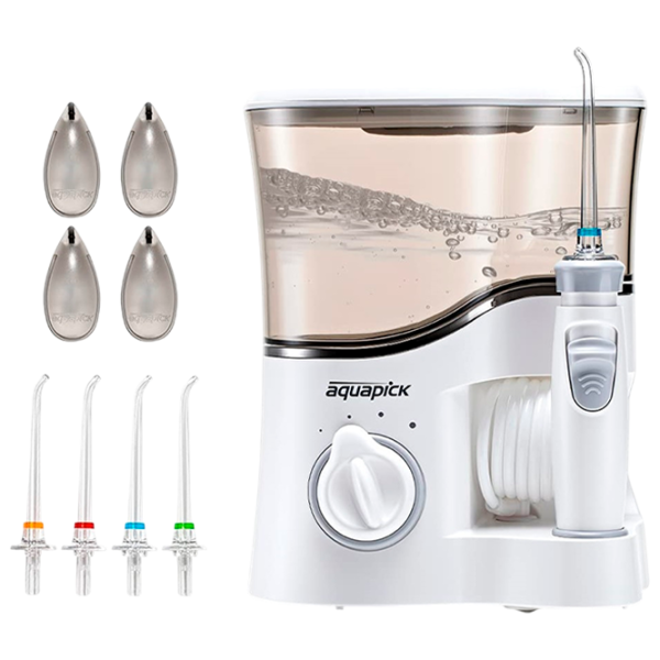 Irigator bucal Aquapick AQ-350 + Toothpaste AQ-33 Cu impuls / White photo 3 Irigator bucal Aquapick AQ-350 + Toothpaste AQ-33 Cu impuls / White photo 3