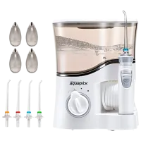 Irigator bucal Aquapick AQ-350 + Toothpaste AQ-33 Cu impuls / White photo 3