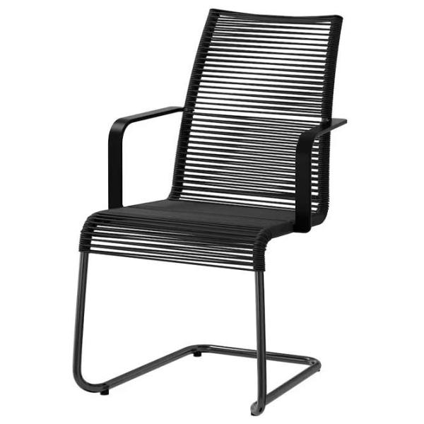 Scaun de grădină Ikea Vasman Metal / Plastic / Black Black photo 1 Scaun de grădină Ikea Vasman Metal / Plastic / Black Black photo 1