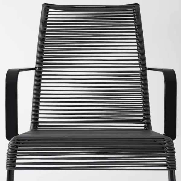 Scaun de grădină Ikea Vasman Metal / Plastic / Black Black photo 5 Scaun de grădină Ikea Vasman Metal / Plastic / Black Black photo 5