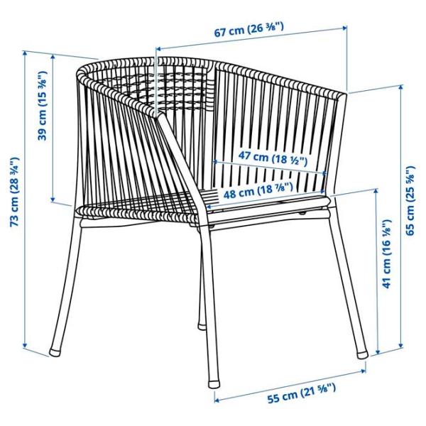 Садовый стул Ikea Segeron Металл / Металл / Тёмно-зелёный Зелёный photo 2 Садовый стул Ikea Segeron Металл / Металл / Тёмно-зелёный Зелёный photo 2