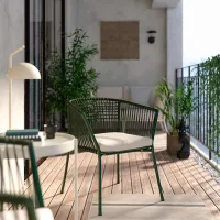 Scaun de grădină Ikea Segeron Metal / Metal / Dark Green Green photo 7