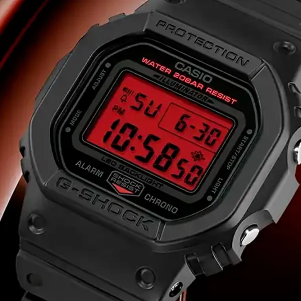 Ceas de mână pentru bărbați Casio DW-5600BBR-1ER Cuarț / 49 x 43 mm photo 3