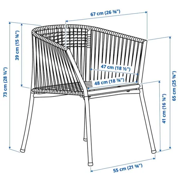 Садовый стул Ikea Segeron Металл / Металл / Белый Beige photo 2 Садовый стул Ikea Segeron Металл / Металл / Белый Beige photo 2