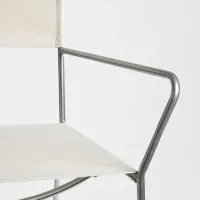 Садовый стул Ikea Hogalt Металл / Полиэстер / Бежевый Нержавеющая сталь photo 3
