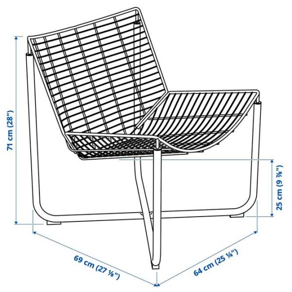 Садовый стул Ikea Skalboda Металл / Металл / Оранжевый Оранжевый photo 5 Садовый стул Ikea Skalboda Металл / Металл / Оранжевый Оранжевый photo 5