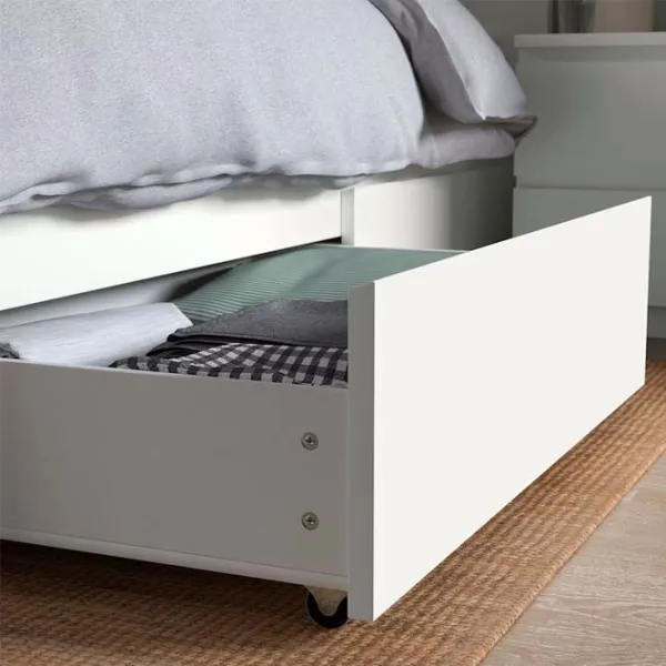 Кровать Ikea Malm/Lonset 140 x 200 см / Шпон / Белый photo 5