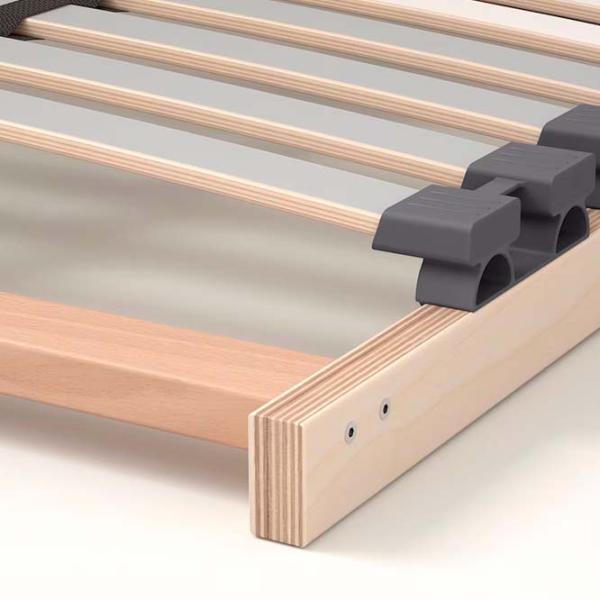 Кровать Ikea Malm/Lonset 140 x 200 см / Шпон / Белый photo 7