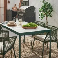 Садовый стул Ikea Segeron Металл / Полиэстер / Тёмно-зелёный Зелёный photo 2