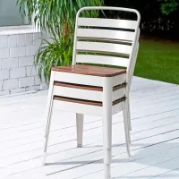 Scaun de grădină Ikea Norrmanso Oțel / Metal / White Acacia photo 7