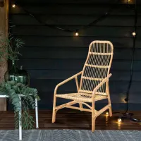 Scaun de grădină Ikea Salno Ratan artificial / Ratan artificial / Beige Beige photo 2