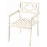 Садовый стул Ikea Bondholmen Массив / Массив / Белый White